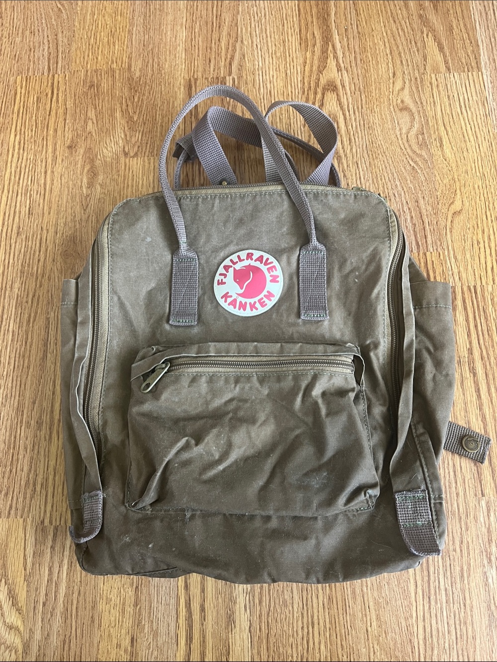 Fjallraven Olive Green Backpack
